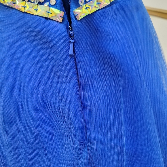 BLUSH PROM BLUE BALLGOWN DRESS - Picture 10 of 12